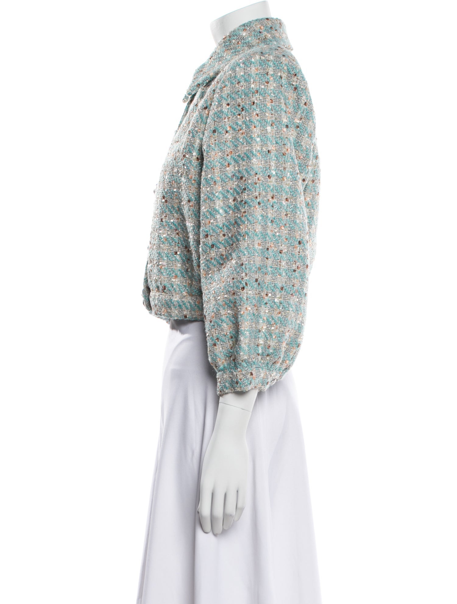 L'Agence Tweed Pattern Jacket